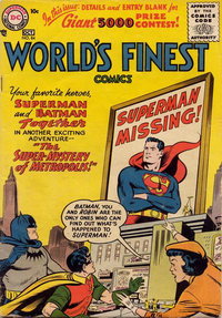 World's Finest Comics (DC, 1941 series)  #84 (September-October 1956) — The Super-Mystery of Metropolis!