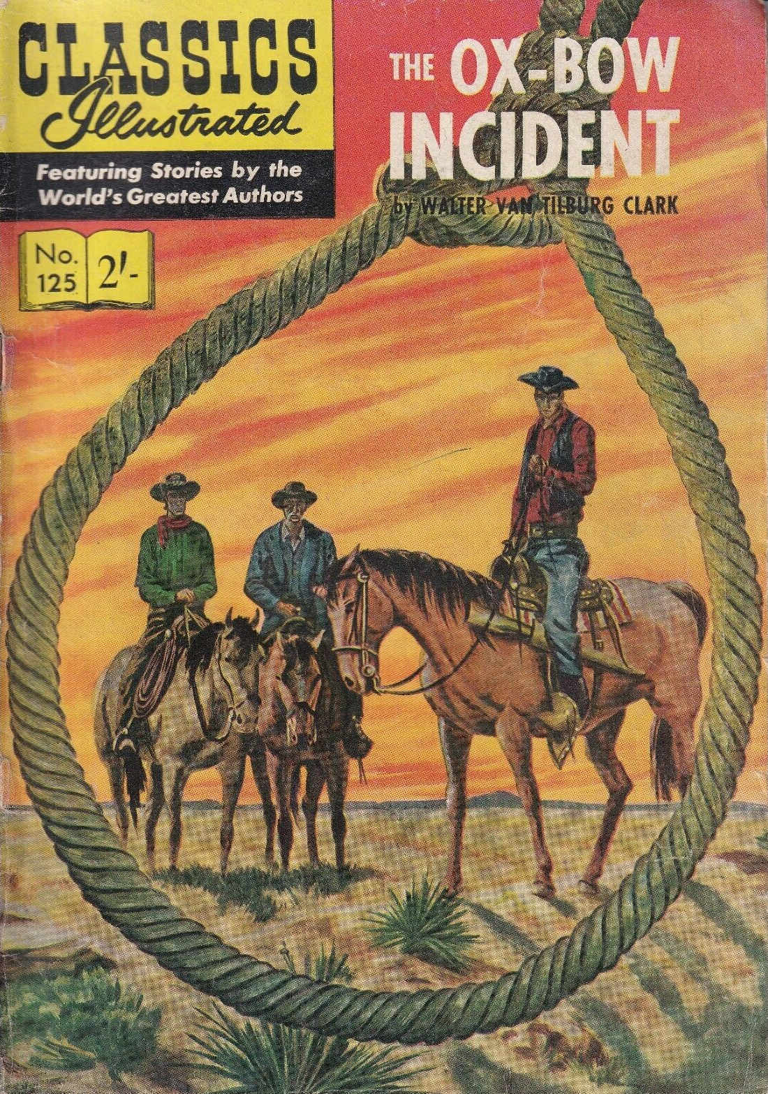 Classics Illustrated (Strato, 1954 series) #125 [HRN 126] (March 1962) — The Ox-Bow Incident ([March 1962?])