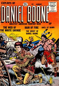 Exploits of Daniel Boone (Quality, 1955 series) #2 January 1956