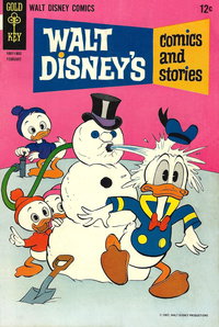 Walt Disney's Comics and Stories (Western, 1962 series)  v28#5 (329) (February 1968) — Spitting Snowman