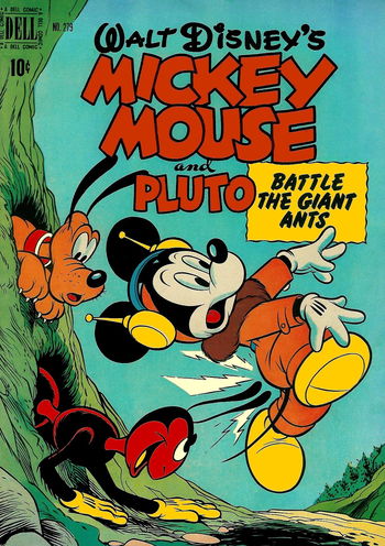 Mickey Mouse and Pluto Battle the Giant Ants